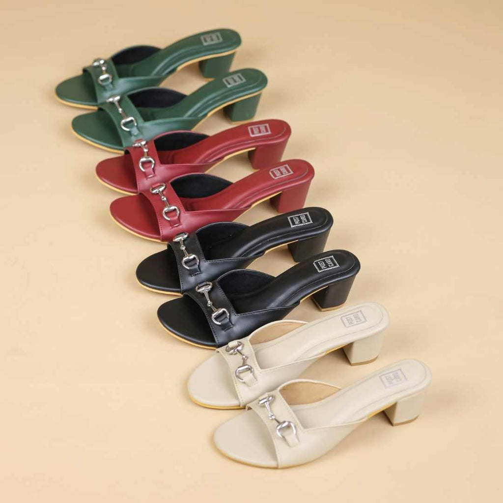 Duet Cedar Block Heels in Black