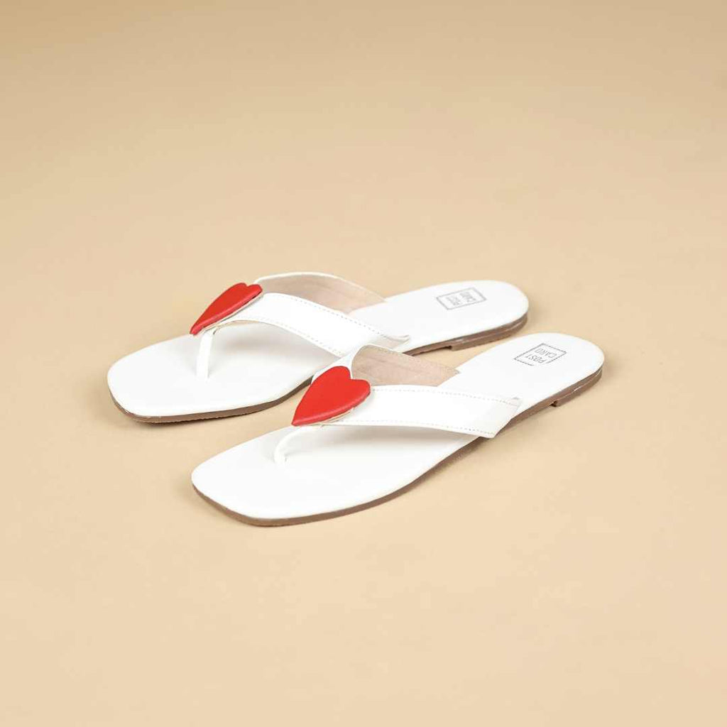 Cupid Flats In White
