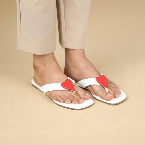 Cupid Flats In White