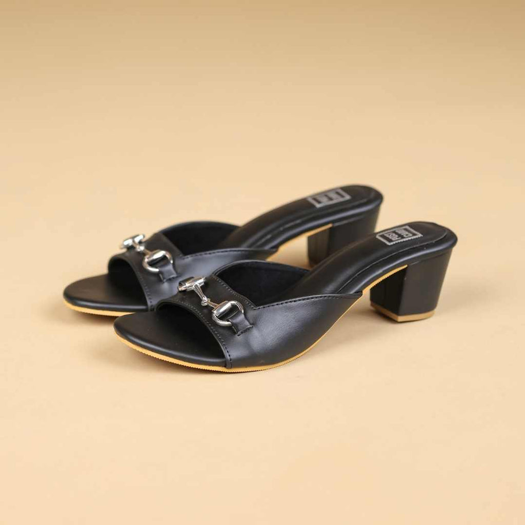 Duet Cedar Block Heels in Black