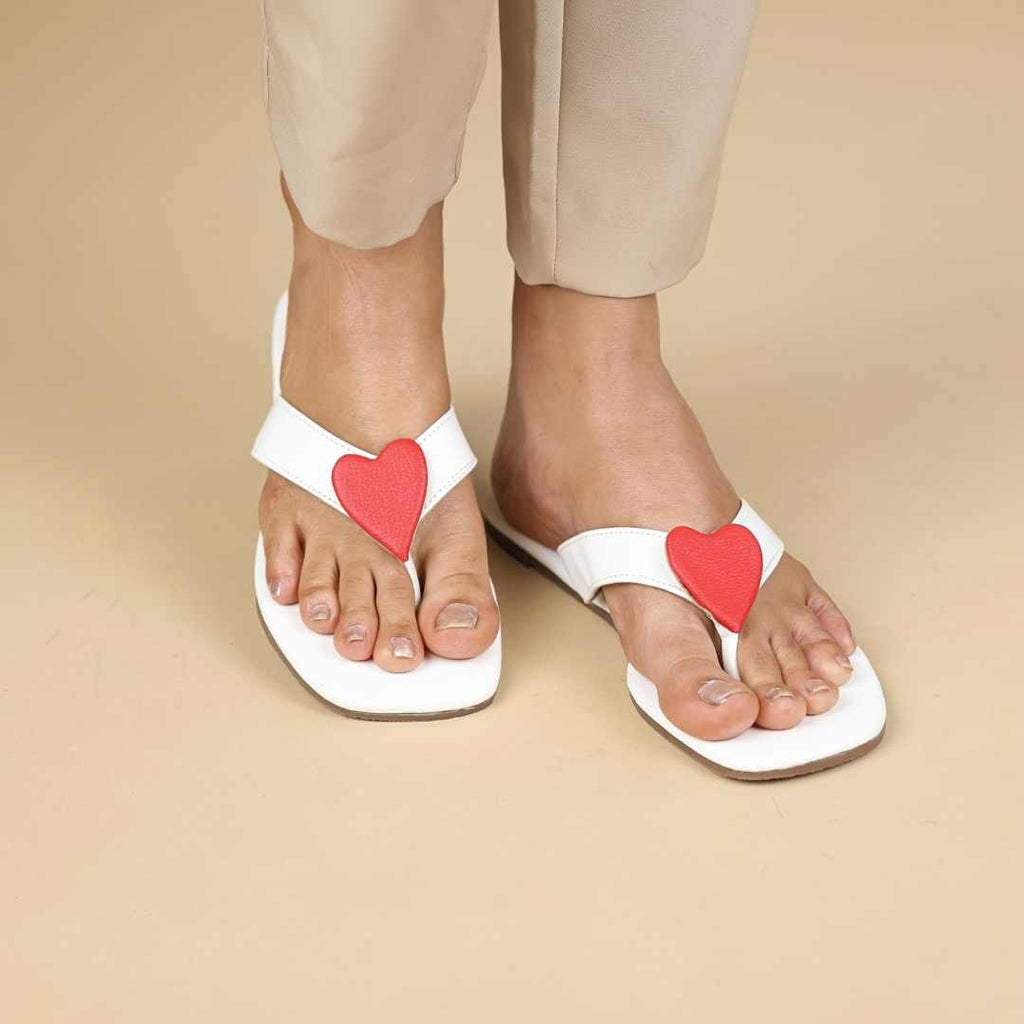 Cupid Flats In White
