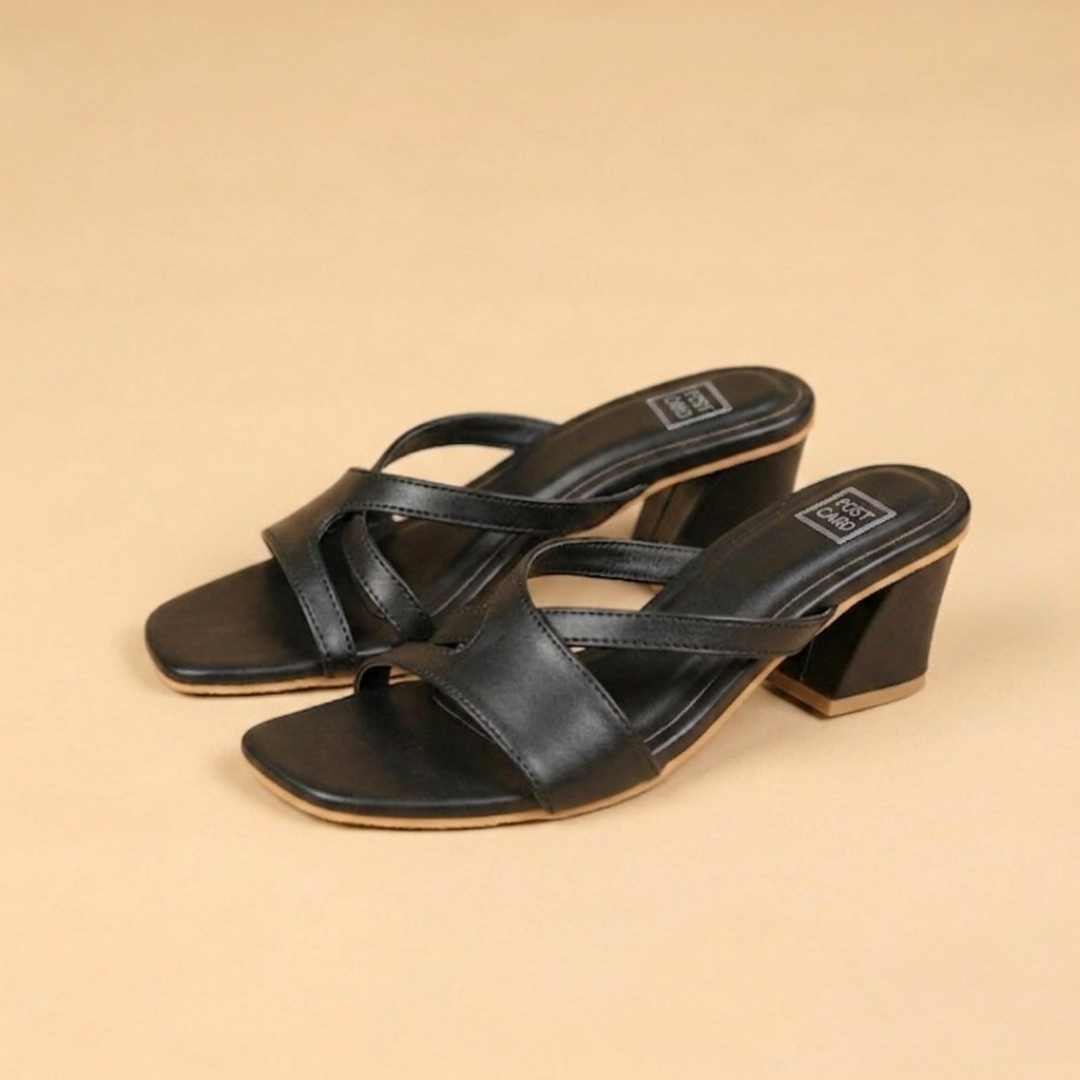 Duet Cleo Block Heels in Black