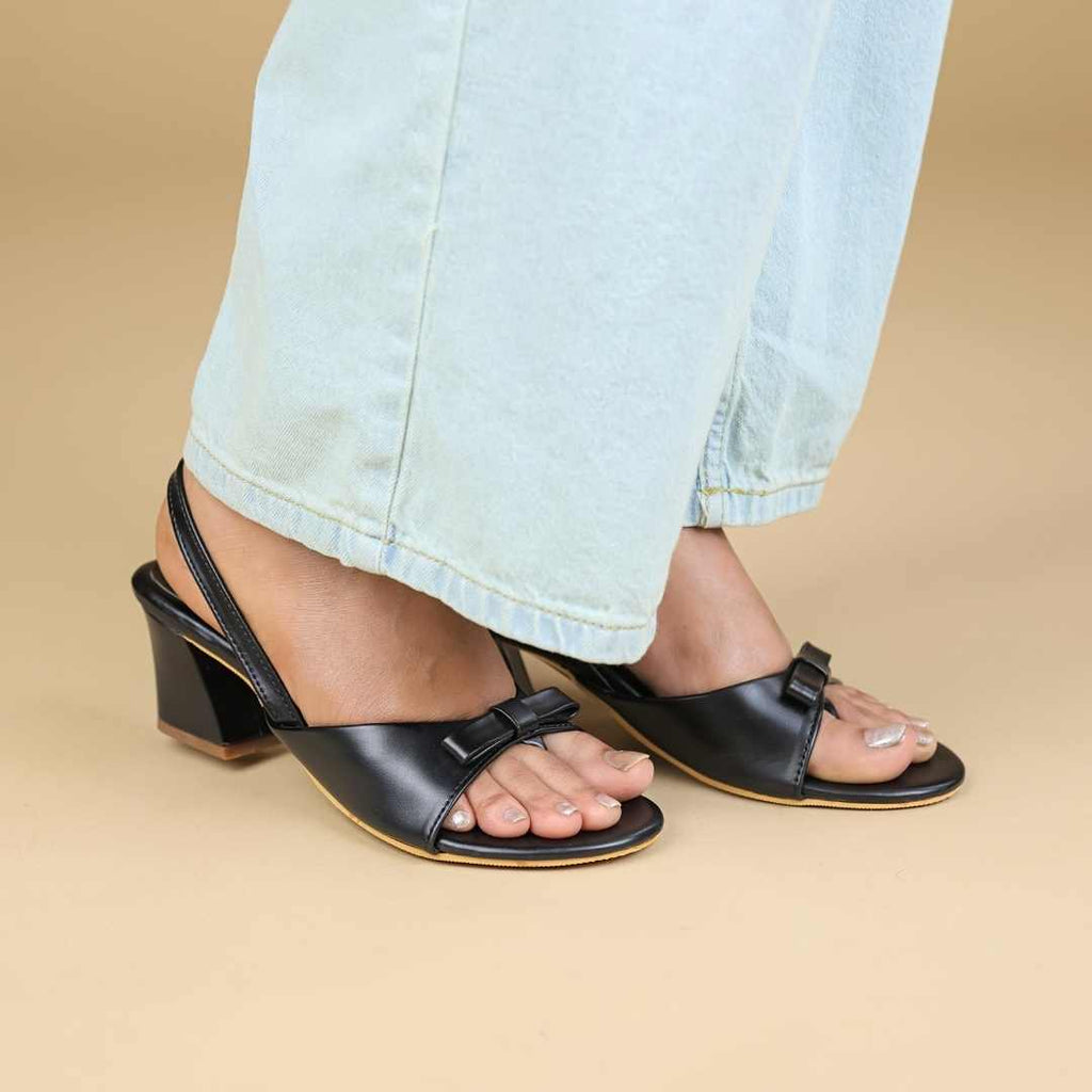 Duet Eva Block Heels in  Black