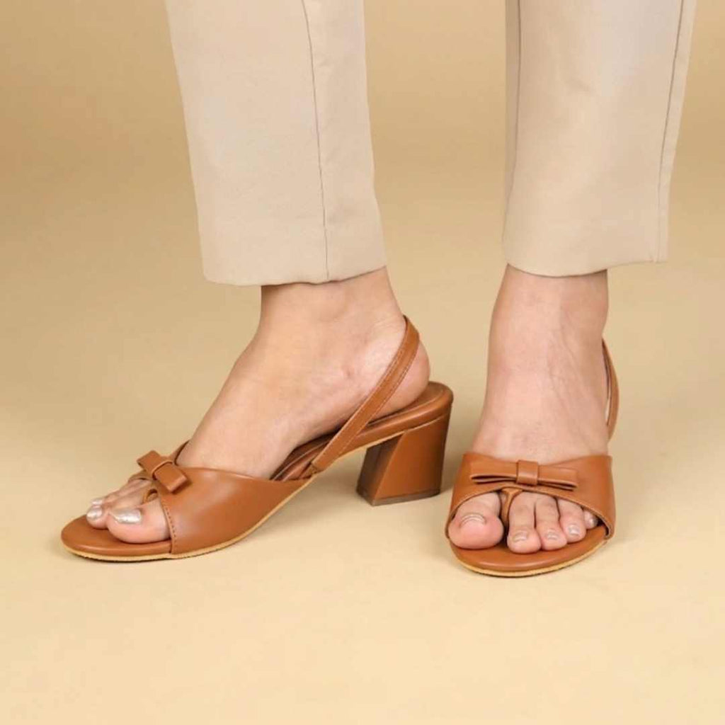 Duet Eva Block Heels in  Tan