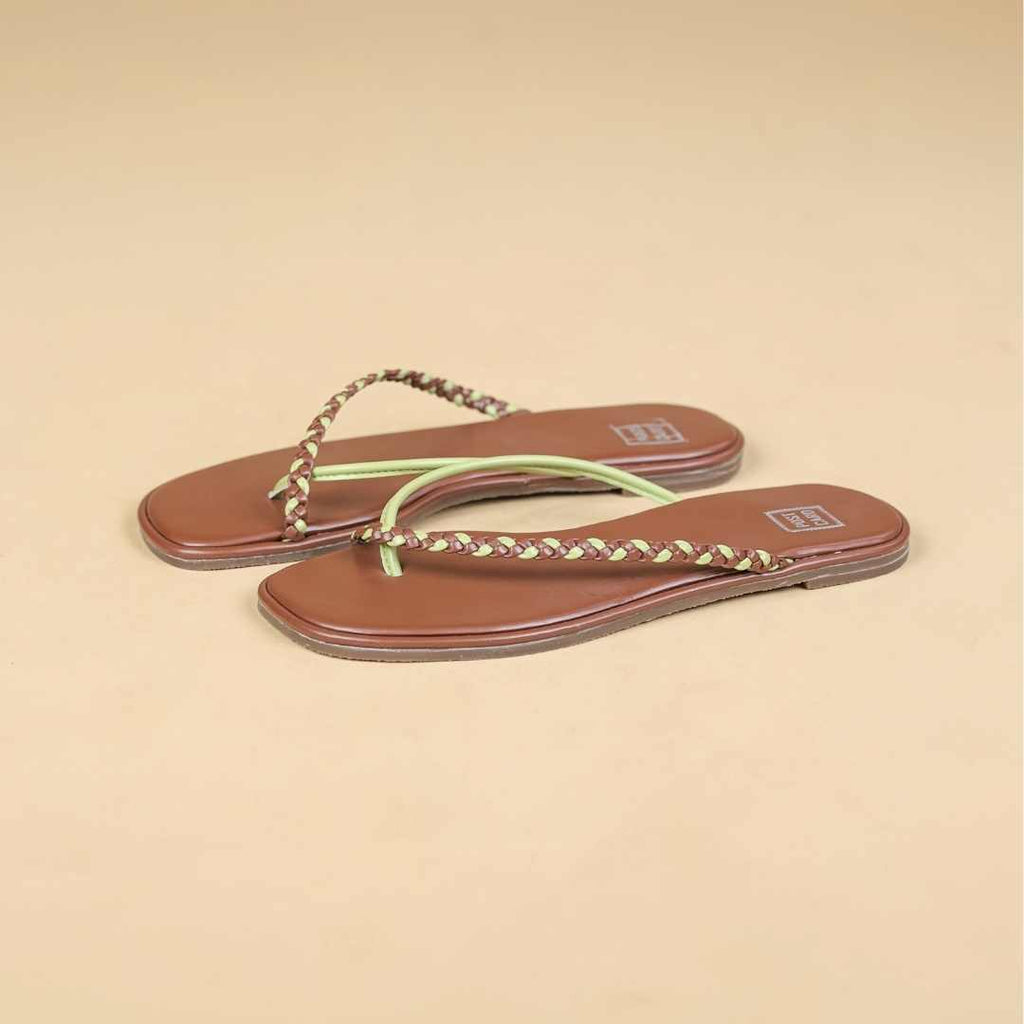 Pondy Flats in Brown Green