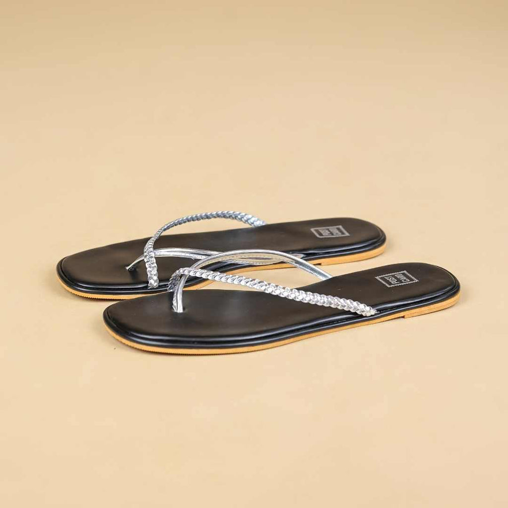 Pondy  Flats in Silver