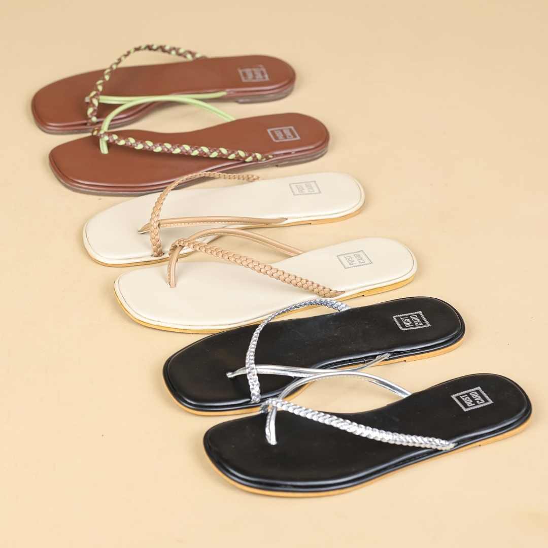 Pondy  Flats in Silver