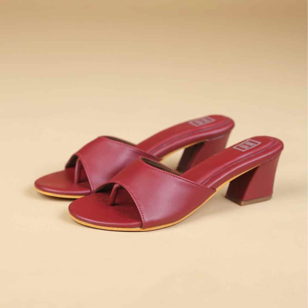Halo Two Inch Heels in Maroon – Elegant, comfortable, and perfect for every occasion