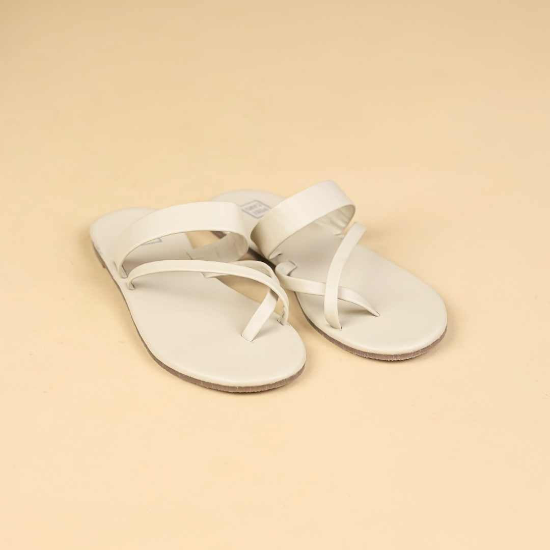 orchid   Flats in offwhite