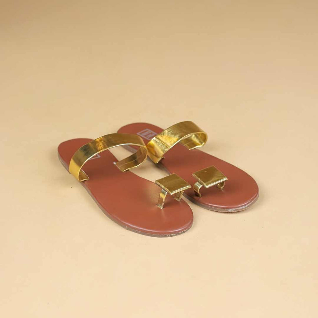 Sunrise  Flats In Brown Gold