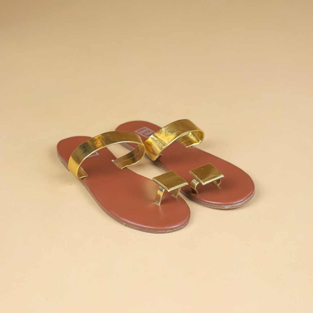 Sunrise  Flats In Brown Gold