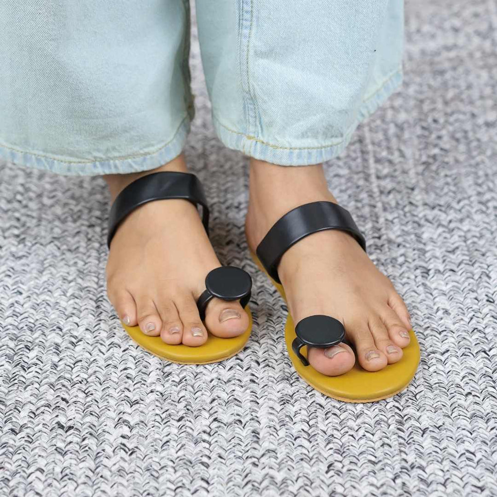 Sunflower   Flats In Yellow Black