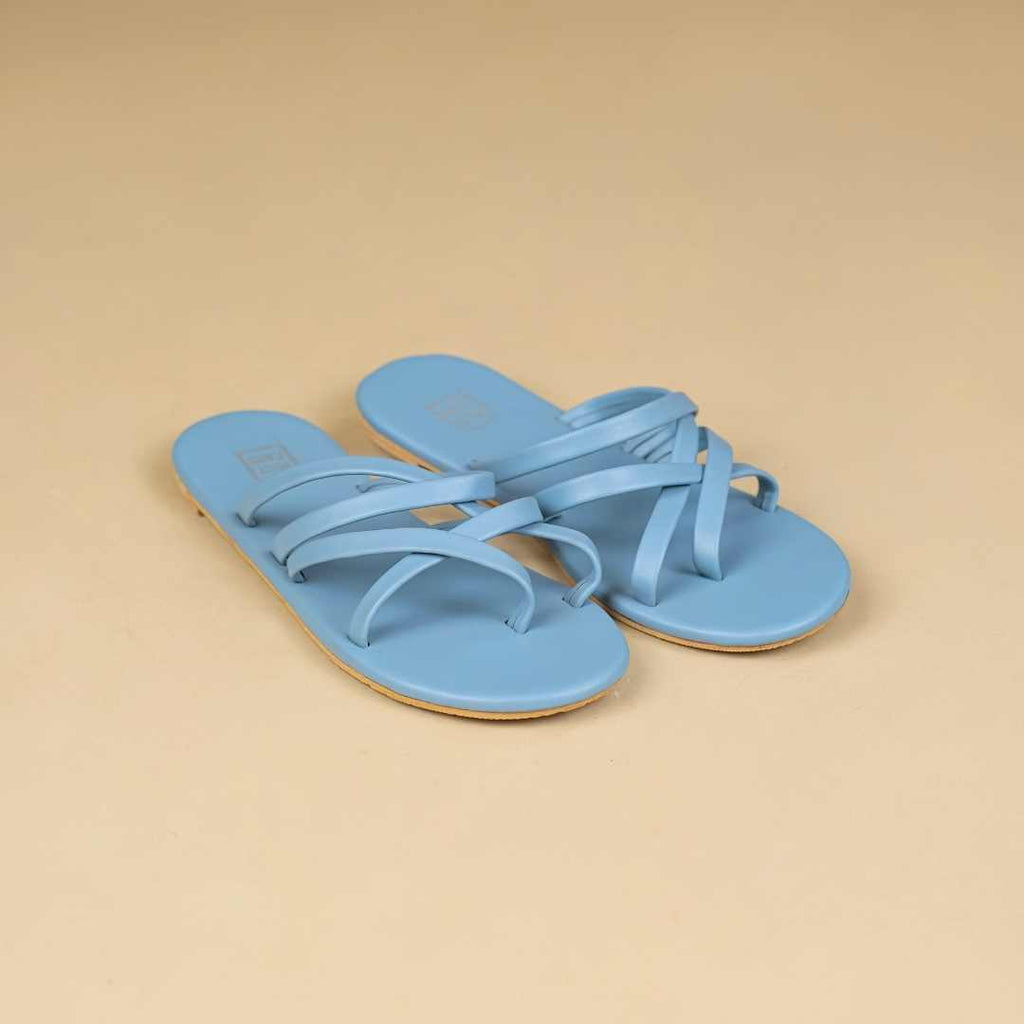 Alexa  Flats in Blue