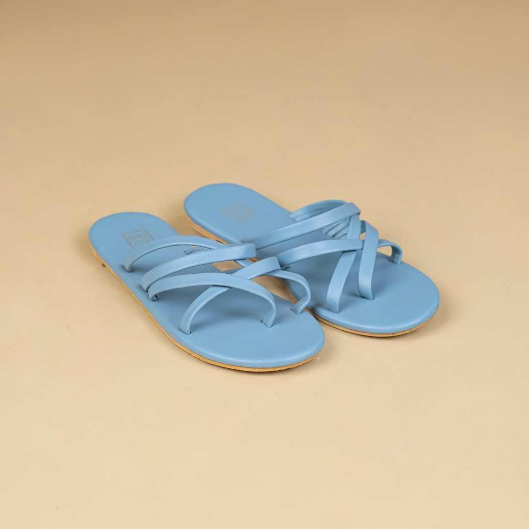 Alexa  Flats in Blue