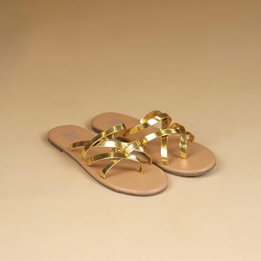 Alexa  Flats in Gold