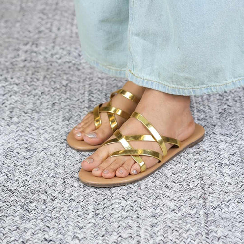 Alexa  Flats in Gold