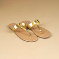 Periwinkle Flats in  Tan Gold