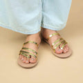 Zest Flats in Tan Gold