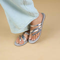 Zest Flats in Grey Silver