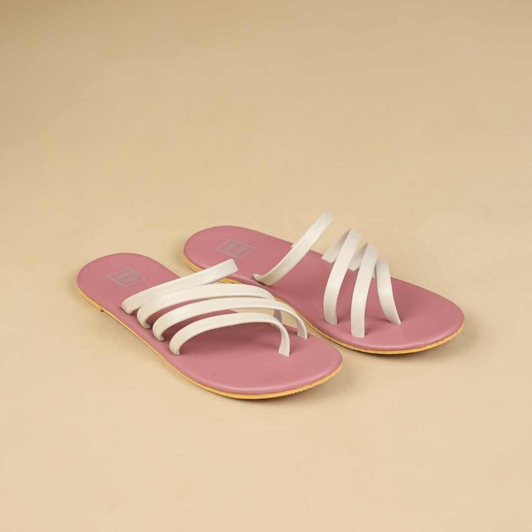 Zest Flats in Pink Offwhite