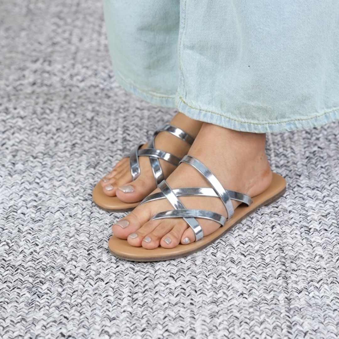 Alexa Flats in Silver