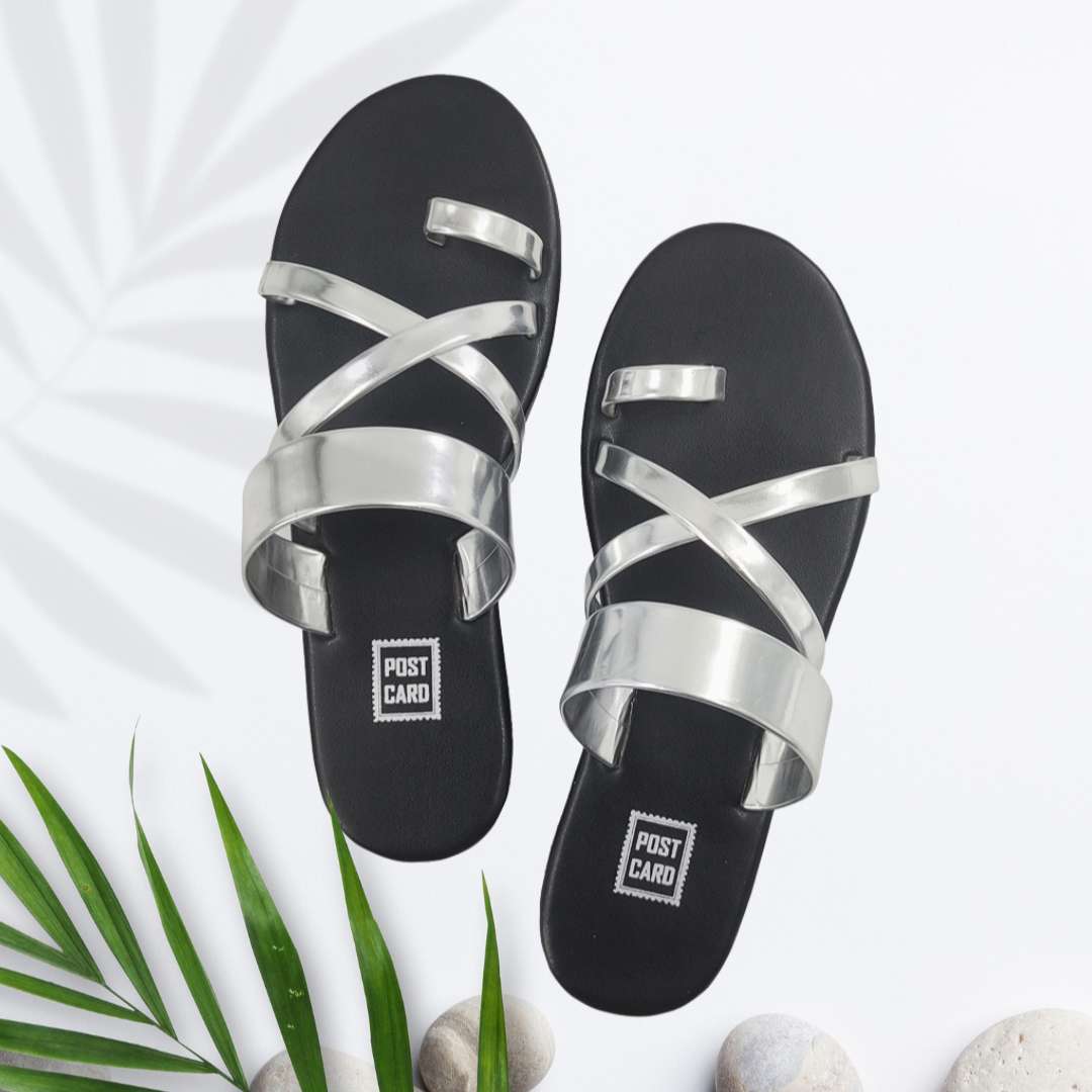 Milan Silver In Flats