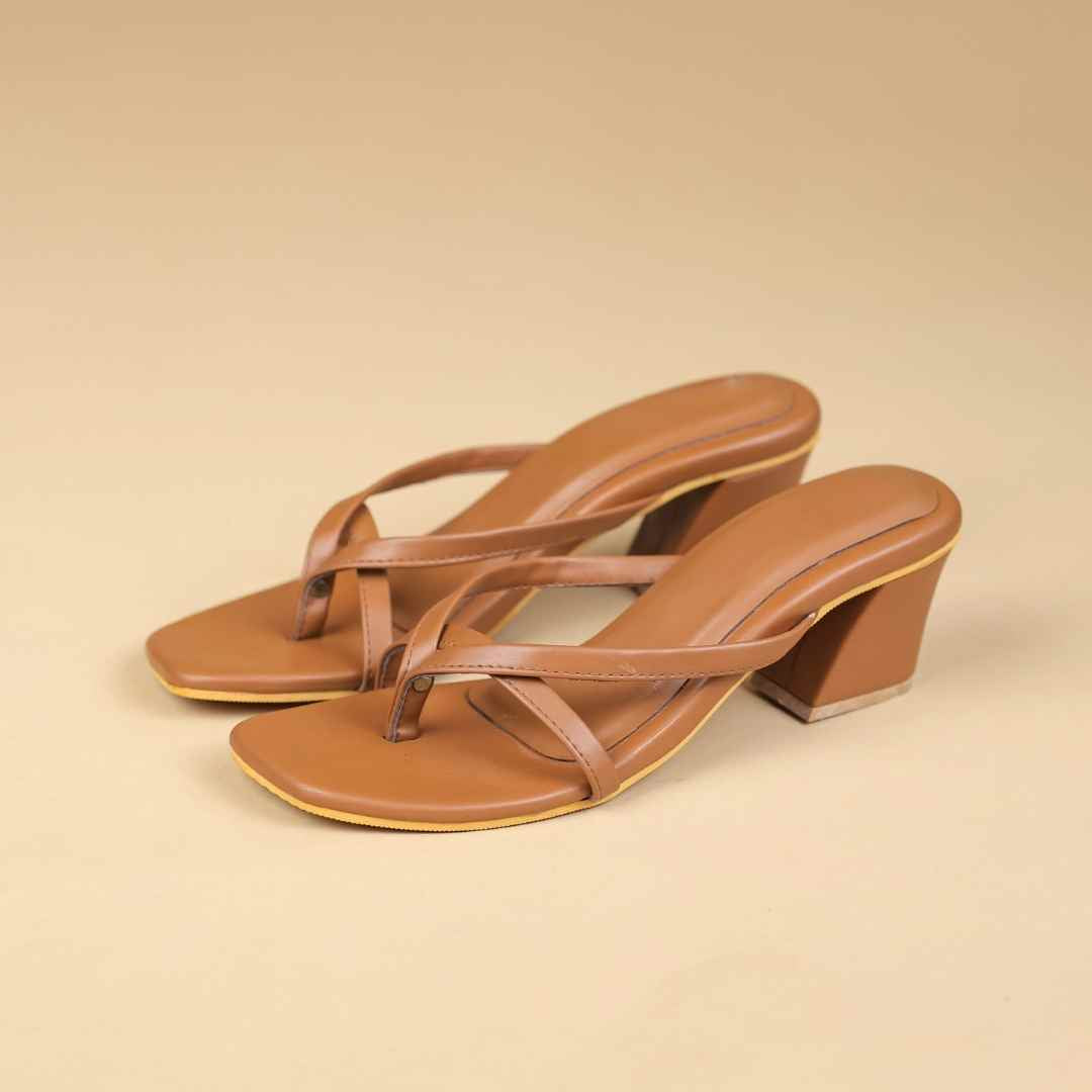 Duet Lena Block Heels Soft Tan