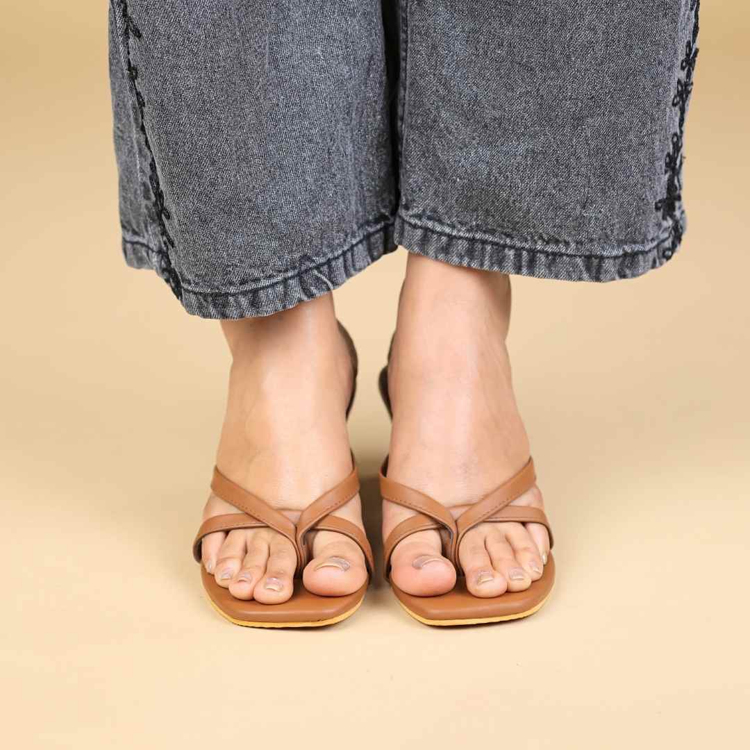 Duet Lena Block Heels Soft Tan