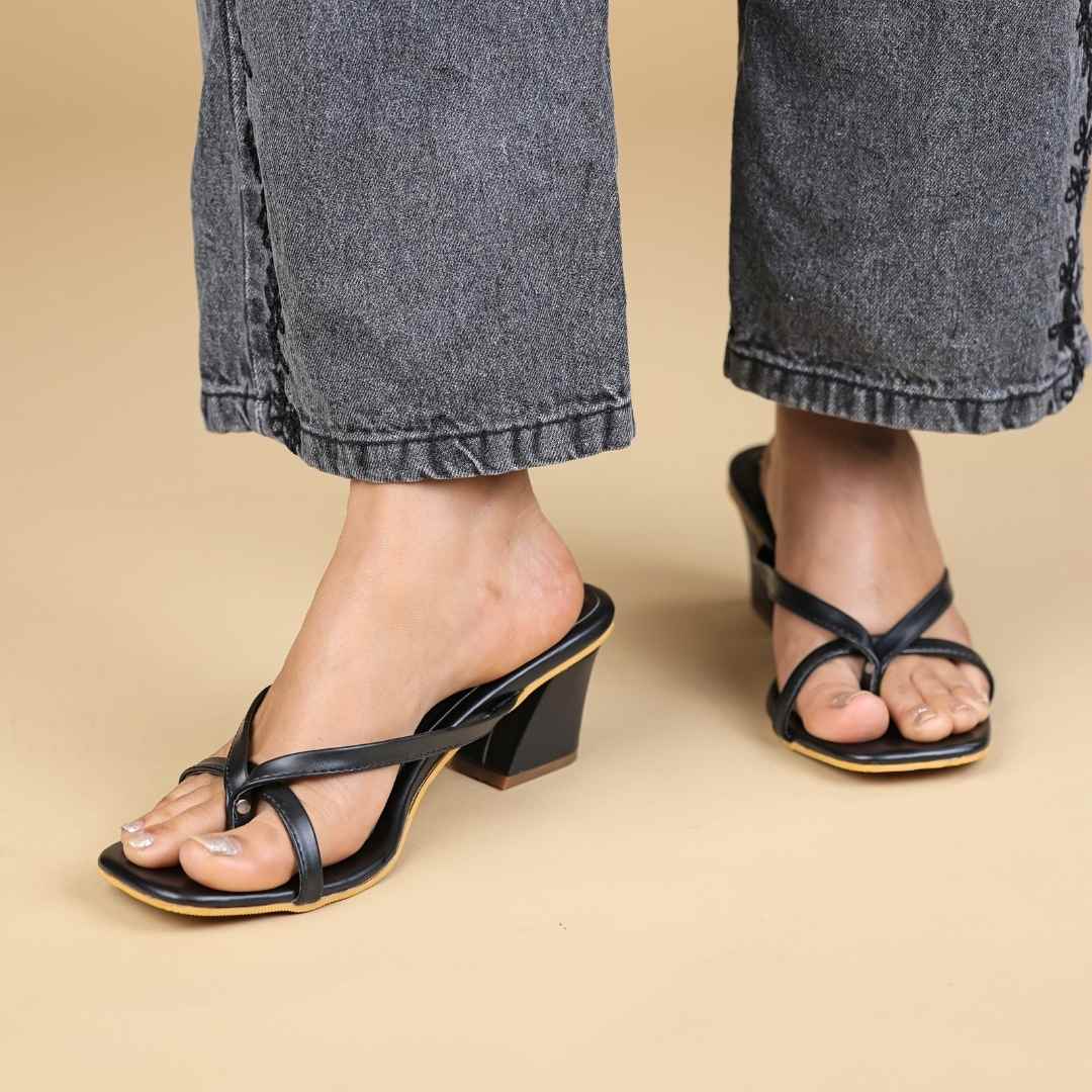 Duet Lena Block Heels Black
