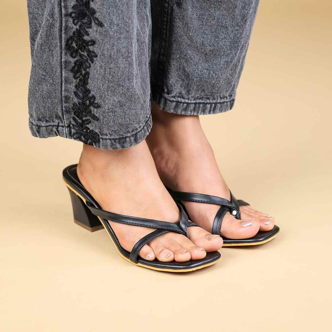 Duet Lena Block Heels Black