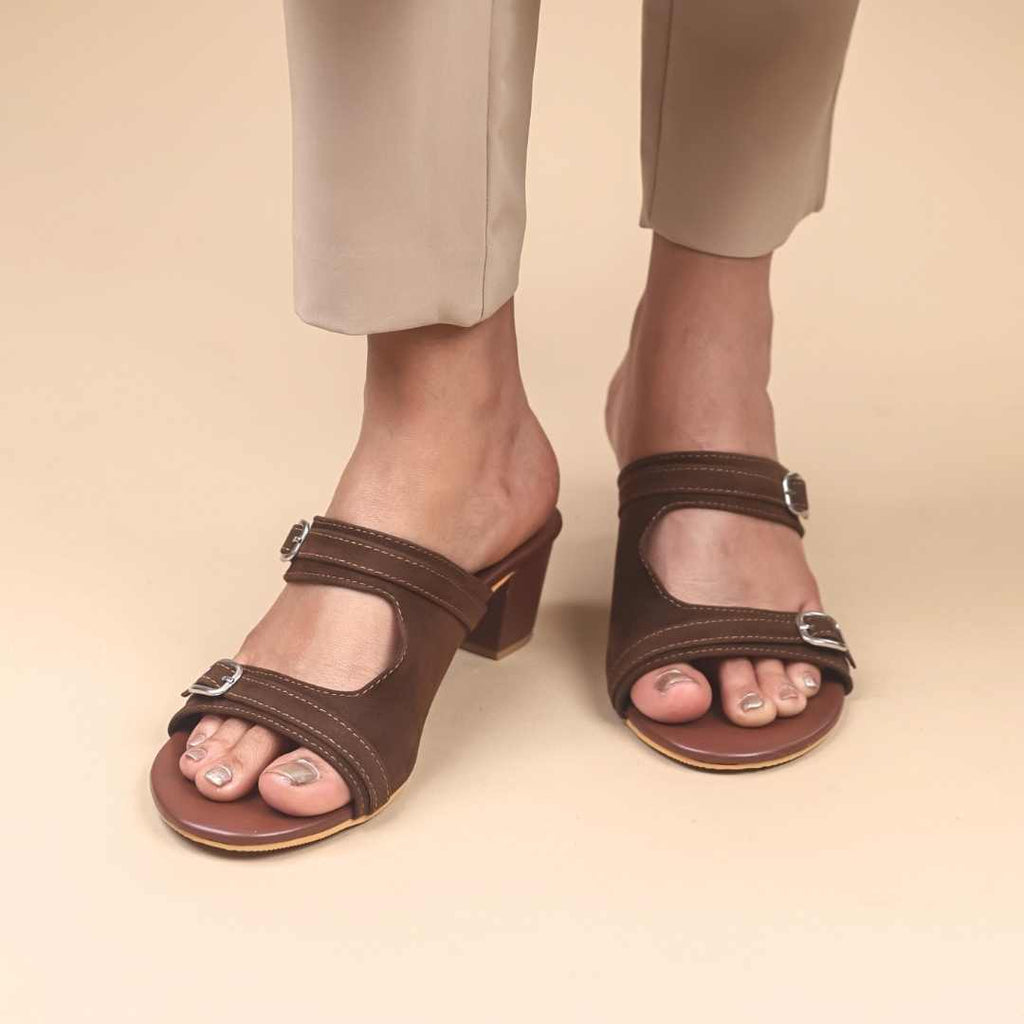 Duet Haven Block Heels in Brown