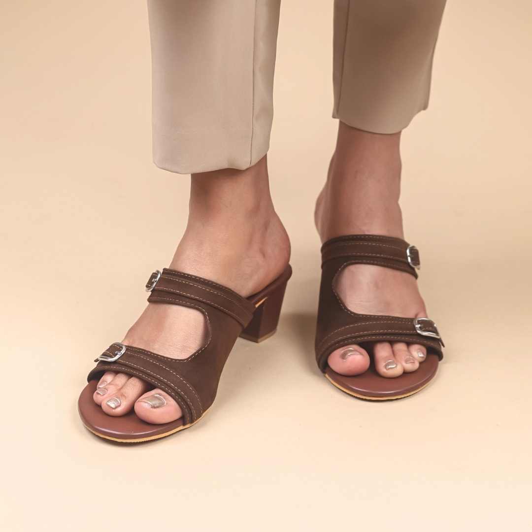 Duet Haven Block Heels in Brown