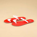 Heart  Flats in Red White