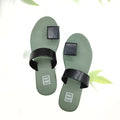 Sunrise  Flats In  Olive Black
