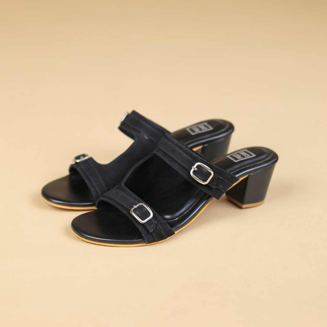 Duet Haven Block Heels in Black