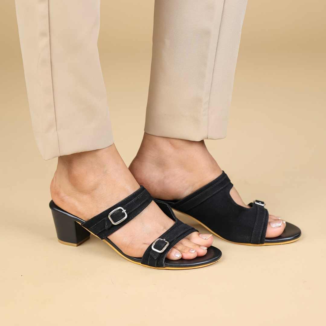 Duet Haven Block Heels in Black