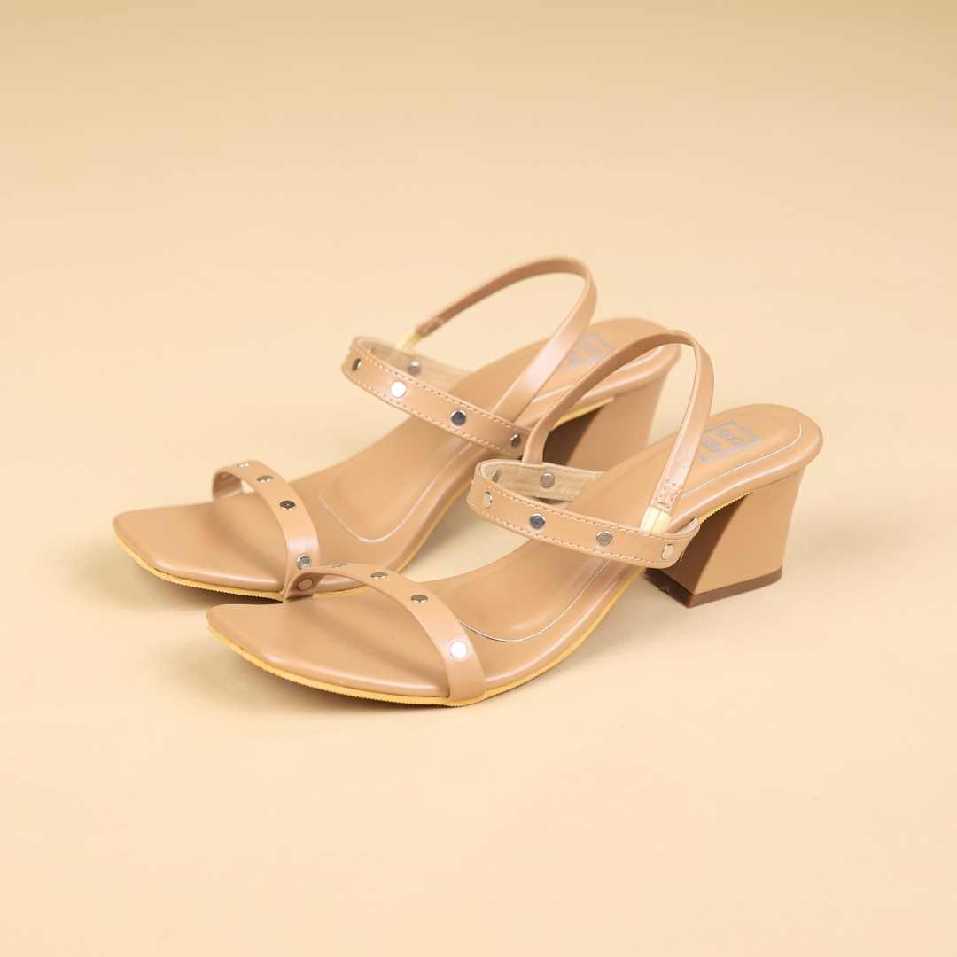 Duet  Era Block Heels in Tan